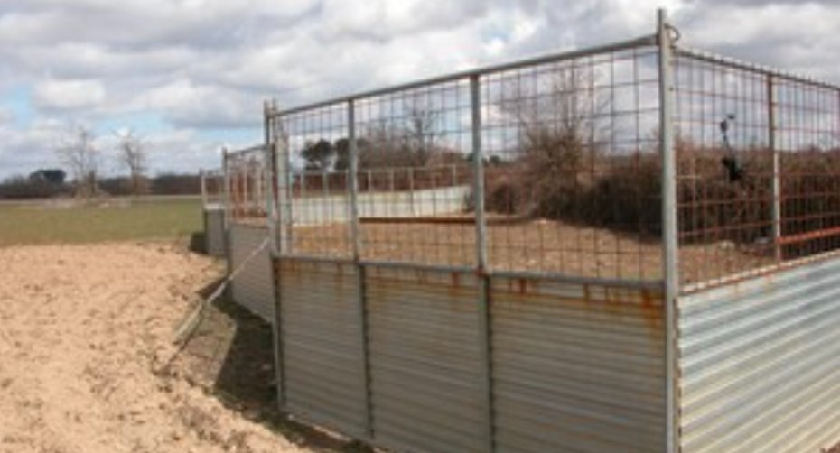 Metal corral